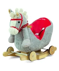 Słonik na biegunach Milly Mally Polly Gray Elephant interaktywny słoń bujak jeździk