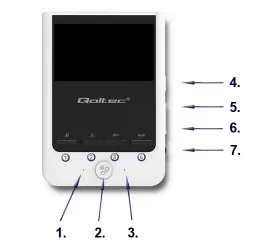 Wideodomofon Qoltec Theon 4 TFT LCD 4.3" - biały