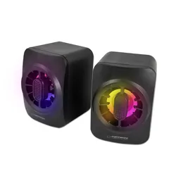 Gamingowe głośniki komputerowe 2.0 Esperanza SAKARA USB LED RAINBOW