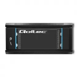 Szafa instalacyjna RACK Qoltec 19'' 4U 600 x 280 x 450 - czarna