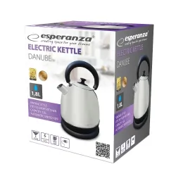Czajnik elektryczny stalowy Esperanza DANUBE 1,8L INOX matowy