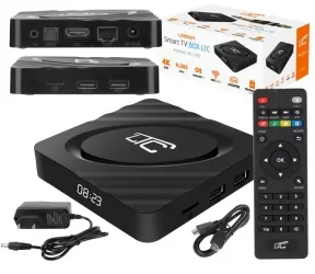 Smart TV BOX LTC Android 4K UltraHD WiFi - wbudowany zegarek