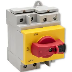 Rozłącznik izolacyjny DC z funkcją blokady na szynę DIN Qoltec wyłącznik główny 1200V 32A 8kV 4P