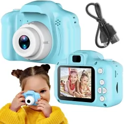 Aparat dla dzieci kamera Full HD X2 niebieski