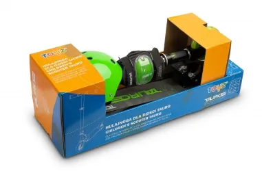 Hulajnoga Caretero Toyz TAURO + kask i ochraniacze - zielona