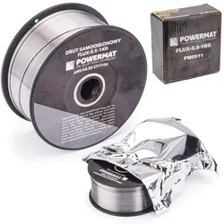 Drut spawalniczy rdzeniowy samoosłonowy 0,8mm 1kg Powermat FLUX-0.8-1KG