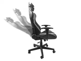Fotel GAMINGOWY FURY  AVENGER XL czarno-biały
