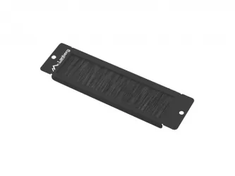 Panel szczotkowy LANBERG do szafy RACK 10" montowany w przepustach kablowych czarny