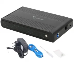 Aluminiowa obudowa zewnętrzna USB 3.0 dla dysków 3.5&quot; SATA GEMBIRD czarna