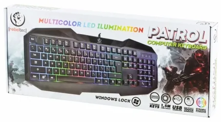 REBELTEC PATROL klawiatura dla graczy z podświetleniem RGB