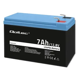Akumulator LiFePO4 litowo-żelazowo-fosforanowy Qoltec 12.8V 7Ah 89.6Wh BMS