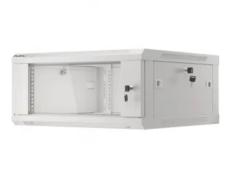 Szafa instalacyjna RACK V2 wisząca 19&#039;&#039; 4U 600x600 drzwi szklane Lanberg  - szara