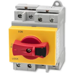 Rozłącznik izolacyjny DC z funkcją blokady na szynę DIN Qoltec wyłącznik główny 1200V 32A 8kV 4P