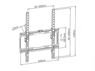 Uchwyt do telewizora BLOW LCD 32"-55" SLIM pochylny