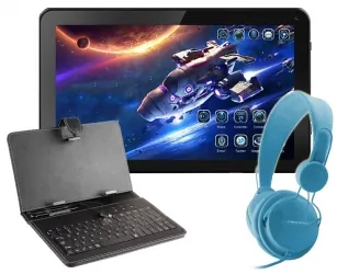 Tablet edukacyjny 10&#039;&#039; 3G IPS GPS Dual SIM dla dzieci KIDS + gry + klawiatura + słuchawki fioletowe