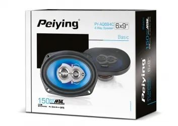 Głośniki samochodowe Peiying 6x9" 150W 4 Ohm komplet z maskownicami