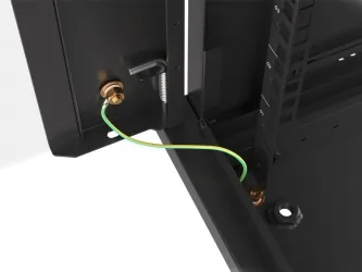 Szafa instalacyjna RACK V2 wisząca 19'' 6U 600x450 drzwi szklane Lanberg  - czarna