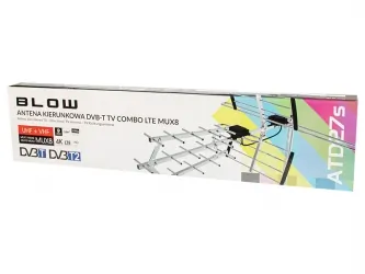 Tuner cyfrowy Esperanza EV106 DVB-T/T2 H.265/HEVC + antena kierunkowa VHF/UHF MUX8 ATD27S + kabel 10m