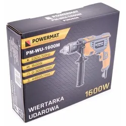 Wiertarka elektryczna udarowa 1600W Powermat PM-WU-1600M