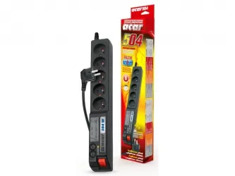 Listwa zasilająca ACAR 504W 1.5m 5X 230V PL czarna