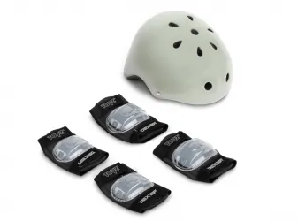 Deskorolka Caretero Toyz DEXTER + kask i ochraniacze - szara