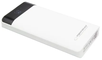 Powerbank 17400mAh 2xUSB z lampką LED Esperanza PHOTON LED LIGHT biały