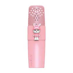 Mikrofon z głośnikiem Bluetooth Animal Maxlife MXBM-500 - różowy