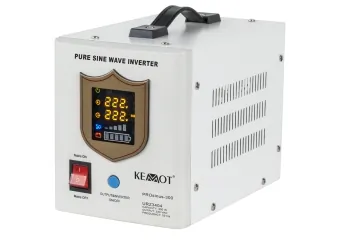 Awaryjne źródło zasilania KEMOT PROsinus-300 przetwornica z czystym przebiegiem sinusoidalnym i funkcją ładowania 12 V/300 W