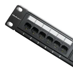 Patch panel do szafy RACK 19&amp;quot; Qoltec  24 porty kat.6 UTP