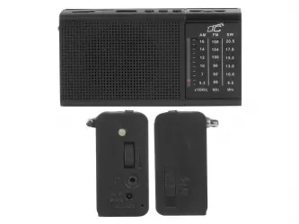 Przenośne radio LTC Rega USB TF AUX z mini latarką LED