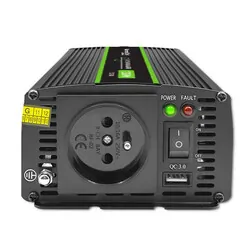 Przetwornica napięcia Qoltec Monolith 24V/230V 600W/1200W USB Czysty Sinus