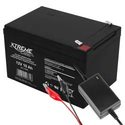 Akumulator żelowy 12V 10Ah XTREME + ładowarka