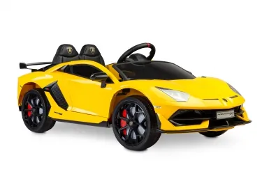 Samochód auto na akumulator Caretero Toyz Lamborghini Aventador SVJ akumulatorowiec + pilot zdalnego sterowania - żółty