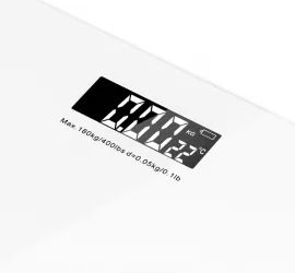 Elektroniczna waga  łazienkowa LTC z termometrem do 180 kg biała