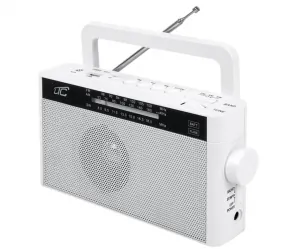 Przenośne radio LTC Sona z akumulatorem - białe