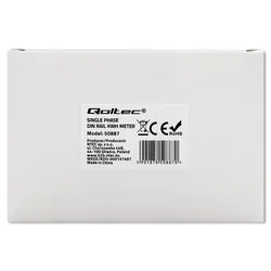Jednofazowy elektroniczny licznik miernik zużycia energii na szynę DIN Qoltec 230V LCD 1P