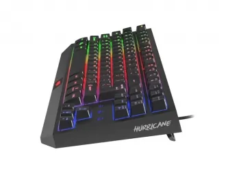 Klawiatura gamingowa podświetlana dla graczy FURY TKL HURRICANE + mysz FURY WARRIOR + mata LED + słuchawki