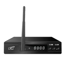 Zestaw telewizji naziemnej DVB-T tuner cyfrowy LTC DVB-T2 WiFi HEVC H.265 + antena pokojowa