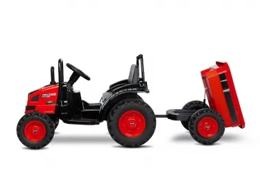 Traktor na akumulator z przyczepką Caretero Toyz Hector akumulatorowiec + pilot - czerwony
