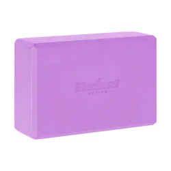 Kostka klocek do jogi z pianki EVA 120g REBEL ACTIVE - kolor fioletowy