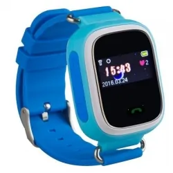 Zegarek smartwatch dla dzieci LOKALIZATOR GPS SIM SOS - niebieski