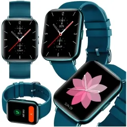 Zegarek sportowy smartwatch SENBONO X27 z metalową kopertą - niebieski