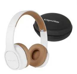 Bezprzewodowe słuchawki nauszne Kruger&amp;Matz Soul 2 Wireless kolor biały + etui