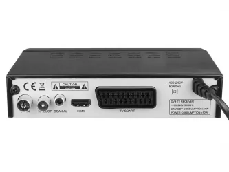 Zestaw telewizji naziemnej DVB-T tuner cyfrowy LTC DVB-T2 WiFi HEVC H.265 + antena pokojowa