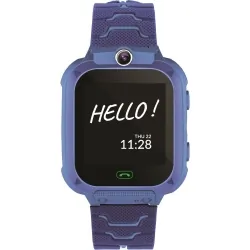 Zestaw dla dzieci zegarek smartwatch Maxlife Kids Watch MXKW-300 niebieski + głośnik bluetooth Forever Willy ABS-200