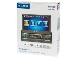 Radio samochodowe BLOW SlideX 1DIN 7'' RDS CarPlay Android Auto USB microSD Bluetooth   pilot