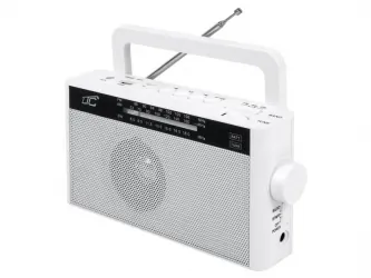 Przenośne radio LTC Sona z akumulatorem - białe