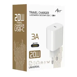 Ładowarka sieciowa ART GaN 20W USB-C PD QC 3A