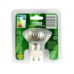 Żarówka LED GU10 3.6W 25xSMD2835, AC230V, 320lm, WW blist.