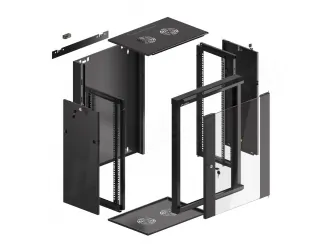 Szafa instalacyjna RACK wisząca 19'' 15U 570x450 drzwi szklane Lanberg  - czarna